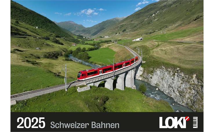 LOKI Kalender Schweizer Bahnen 2025