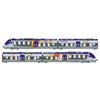 LS 10093 Triebzug 4-tlg Z 27800, bleu/gris métallisé, SNCF/Alsac, H0 DC