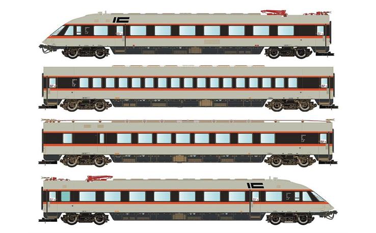 LS 16002 Triebzug 4-tlg ET 403 IC DB, H0 DC LS 16002 Triebzug 4-tlg ET 403 IC DB, H0 DC