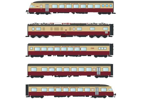 LS 17022S Triebzug RAe rot-crème 1051 5-tlg TEE SBB, H0 DC Digital Sound