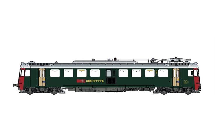 LS 17048 Triebwagen SBB RBe 4/4 Prototyp 1405, H0 DC