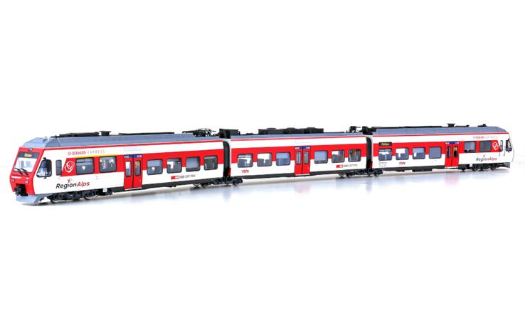 LS 17200DC E-Triebzug 3-tlg RABe 525 Region Alps SBB, H0 DC