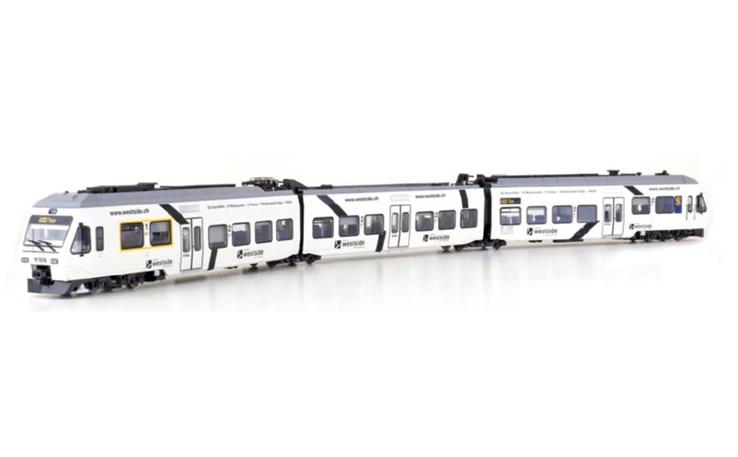 LS 17203DCS E-Triebzug 3-tlg RABe 525 NINA der BLS/Westside, H0 DC Digital Sound