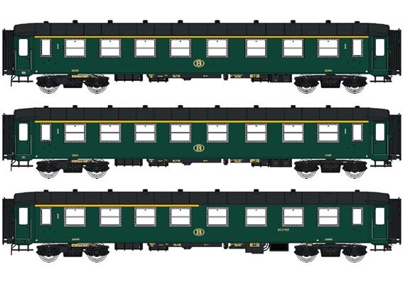 LS 42101 Personenwagen-Set 3-tlg I2 SNCB, H0