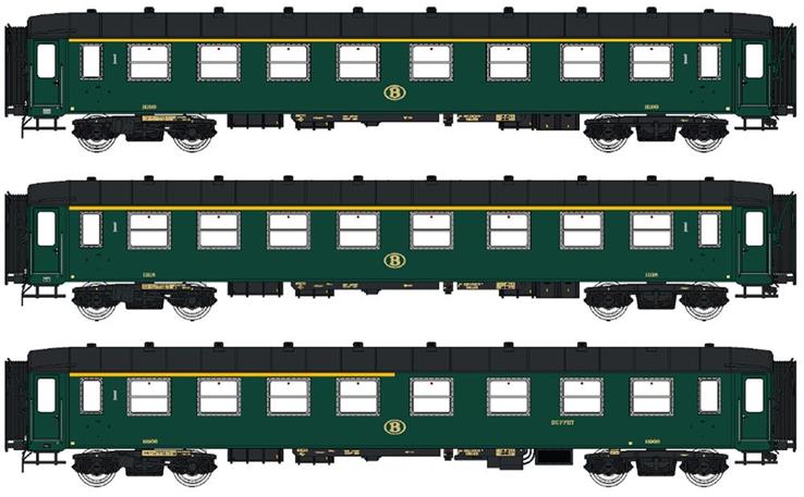 LS 42101 Personenwagen-Set 3-tlg I2 SNCB, H0