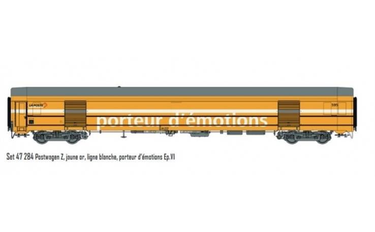 LS 47284 PTT Postwagen Z 595 "porteur d émotions" SBB, H0