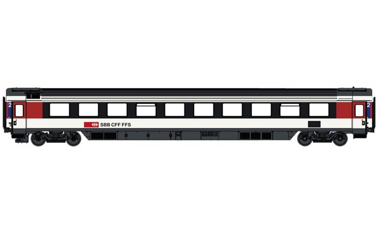 LS 47374 Personenwagen Bauart Bpm EC SBB, H0