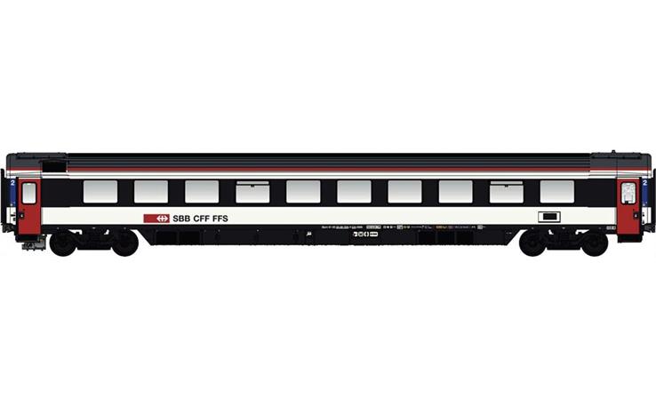 LS 47381 EC Personenwagen Bpm neue Farbgebung weiss/schwarz SBB, H0 DC
