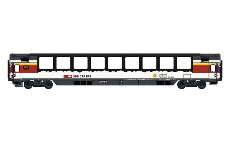 LS 47393 Panoramawagen Apm Gotthard Panorama Express SBB, H0