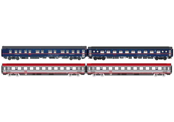LS 97033AC 4er Set Nachtzugwagen ÖBB NJ, Ep.VI, NJ408