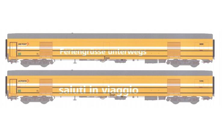 LS 97204 Postwagenset 2-tlg der PTT (CH)