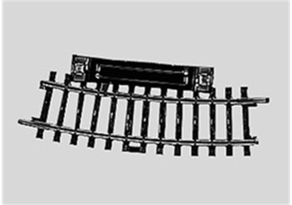 Märklin 02229 Schaltgleis r360 mm.15 Gr.