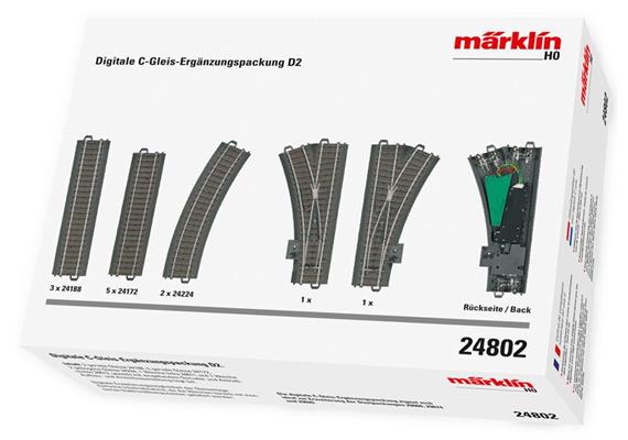 Märklin 024802 Digitale C-Gleis-Ergänzungspackung D2