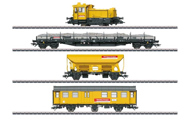 Märklin 026621 Zugpackung "Bahnbau Gruppe" 4-tlg, H0 AC Digital Sound