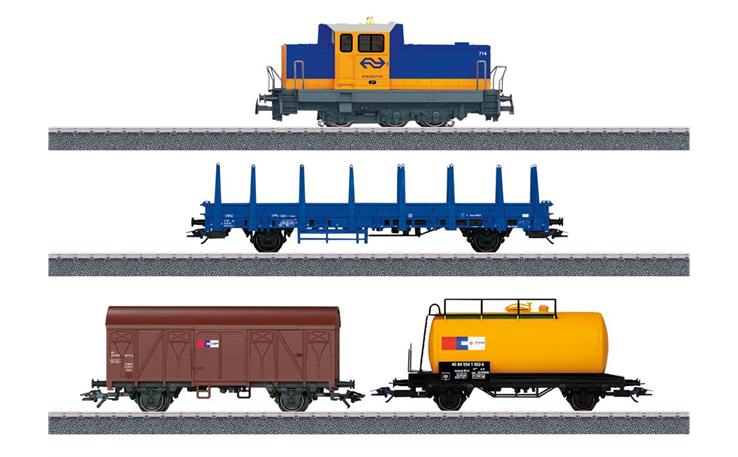 Märklin 029023 Startpackung Reihe 700 Niederländischer Güterzug NS, H0 AC mfx Digital