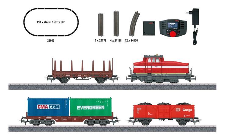 Märklin 029065 Startpackung "Moderner Rangierbetrieb mit DHG 500", H0 AC mfx Digital