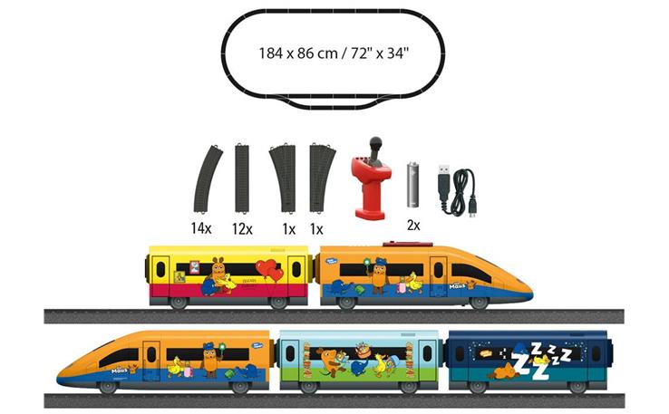 Märklin 029381 Startpackung "Mauszug" für Kinder ab 3 Jahren, H0