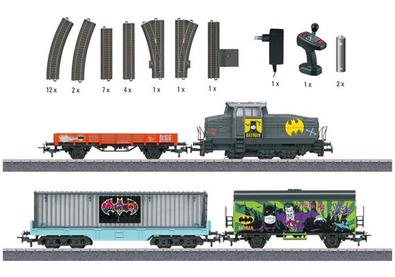 Märklin 029828 Digital-Startpackung "Batman" mit DHG 500 und 3 Wagen, H0 AC mfx Digital