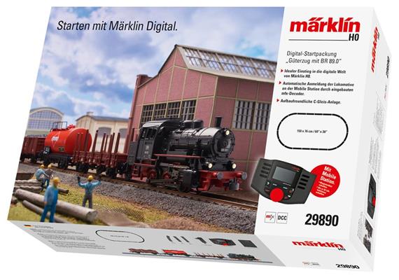 Märklin 029890 Digital-Startpackung Güterzug mit BR 89 + Wagen DB, H0 AC mfx Digital Sound