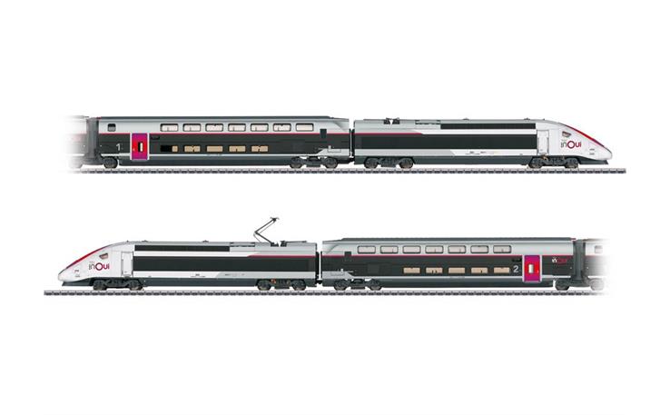 Märklin 037798 Hochgeschwindigkeitszug 4-tlg TGV inOui SNCF, H0 AC mfx+ Digital Sound