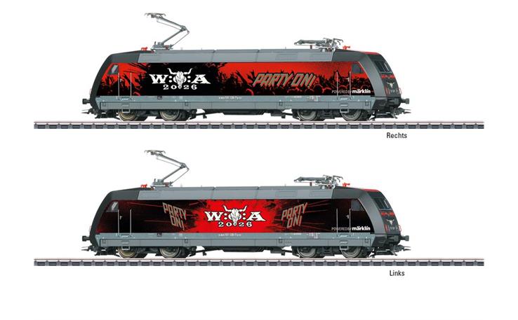 Märklin 039497 E-Lok BR 101 Wacken Open Air, H0 AC mfx+ Digital Sound