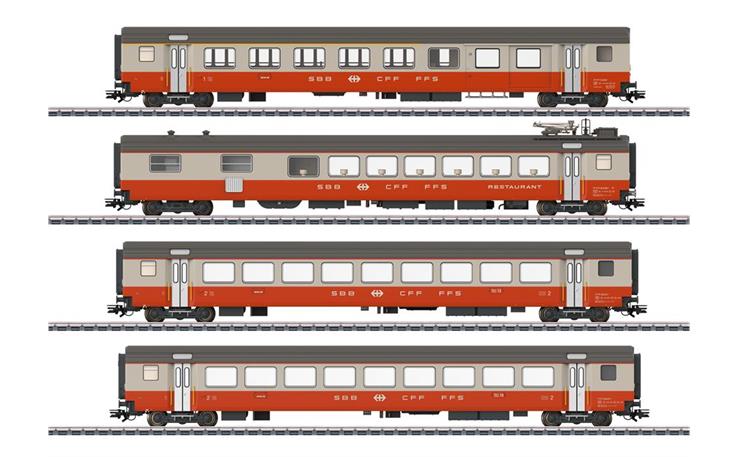 Märklin 042190 Personenwagen-Set 4-tlg Swiss Express SBB, H0