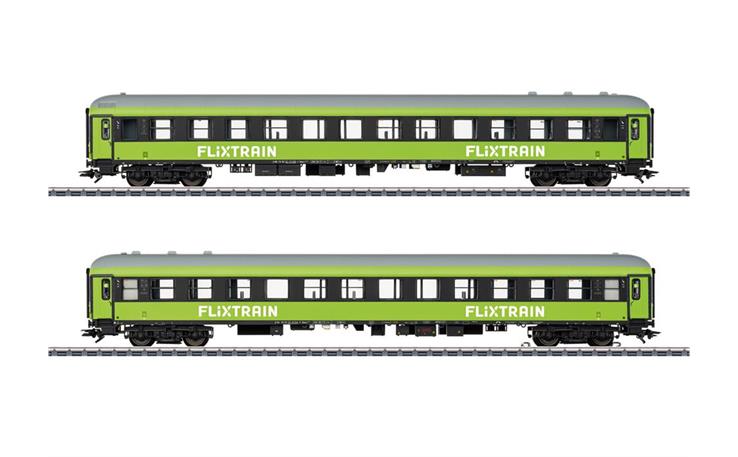Märklin 042958 Schnellzugwagen-Set 2 2-tlg FlixTrain, H0 AC