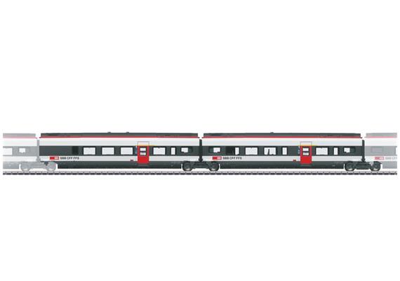 Märklin 043453 Ergänzungswagen-Set 3 zum RABe 501 022 Giruno 2-tlg SBB, H0 AC