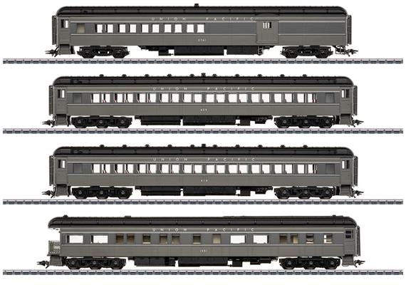 Märklin 043629 US-Heavyweight Personenwagen-Set 4-tlg UP, H0 AC