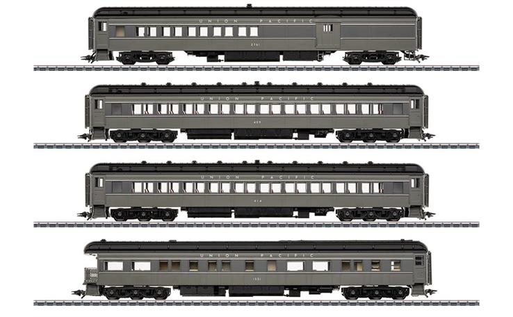 Märklin 043629 US-Heavyweight Personenwagen-Set 4-tlg UP, H0 AC