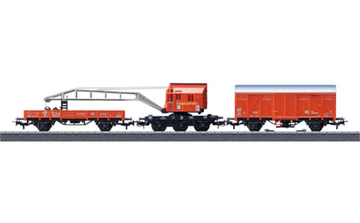 Märklin 044752 Feurwehr Bergekran-Set der DB AG, H0 AC