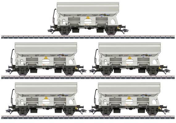Märklin 046306 Schwenkdachwagen-Set 5-tlg NS/Armita, H0