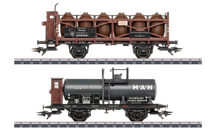 Märklin 046570 Güterwagen-Set 2-tlgb zur Dampflok BR 56.34-35, H0 AC
