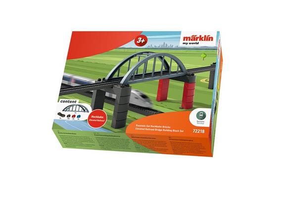 Märklin 072218 Märklin my world - Baustein-Set Hochbahn-Brücke