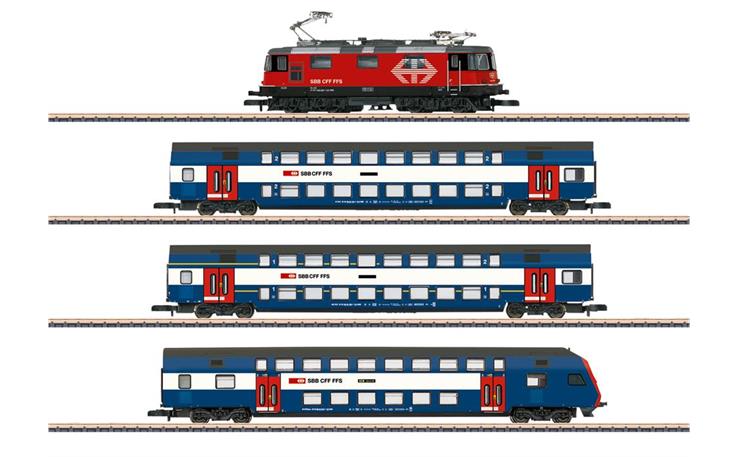 Märklin 081195 Zugpackung Züricher S-Bahn 4-tlg SBB, Spur Z