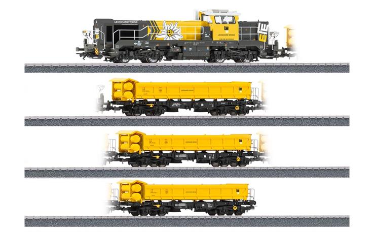 Märklin 26180 Zugpackung "Bauzug Leonhard Weiss" 4-tlg, H0 AC mfx+ Digital Sound