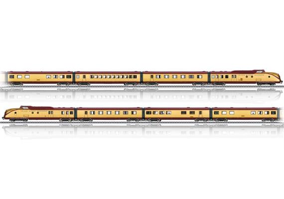 Märklin 37603 Diesel-Triebzug VT 11.5 "Goldzug" 7-tlg TEE, H0 AC mfx+ Digital Sound