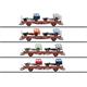 Märklin 46406 Güterwagen-Set 4-tlg Fahrzeugtransport DR/DDR, H0
