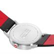 MONDAINE, Classic 40mm, Edelstahl brossiert, Schwarzes Veganes Trauben Lederarmband | Bild 3