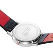 MONDAINE, Classic Day Date 36mm, Edelstahl poliert, Schwarzes Veganes Trauben Lederarmband | Bild 3