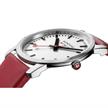 MONDAINE Simply Elegant 36 mm, rote Lederarmbanduhr | Bild 2