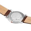 MONDAINE, Simply Elegant 40mm, braune Lederarmbanduhr, poliert | Bild 3