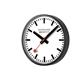 MONDAINE, Wall Clock 25cm, Original Bahnhofswanduhr, schwarz