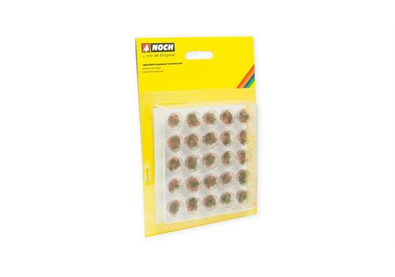 Noch 06910 PROFI-Grasbüschel trockenes Gras, grün, beige, mit braunem Flock, 25 St., 6 mm