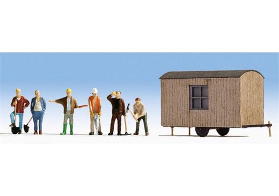 Noch 12010 Auf der Baustelle - inkl. Laser-Cut Gebäude und 6 Figuren