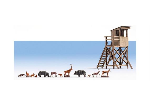 Noch 12045 Im Wald - inkl. Laser-Cut Gebäude und 12 Figuren