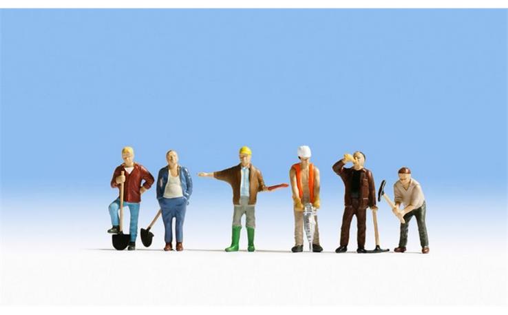 Noch 12841 Sound-Szene Auf der Baustelle, Set mit 6 Figuren