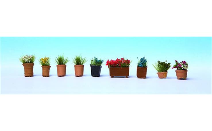 Noch 14031 L-C Blumen in Blumentöpfen
