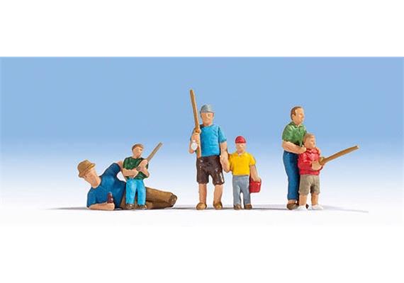 Noch 15893 Angler, Set mit 6 Figuren
