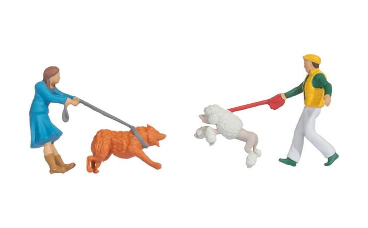 Noch 16602 Funny-Scenes Hundebegegnung, H0
